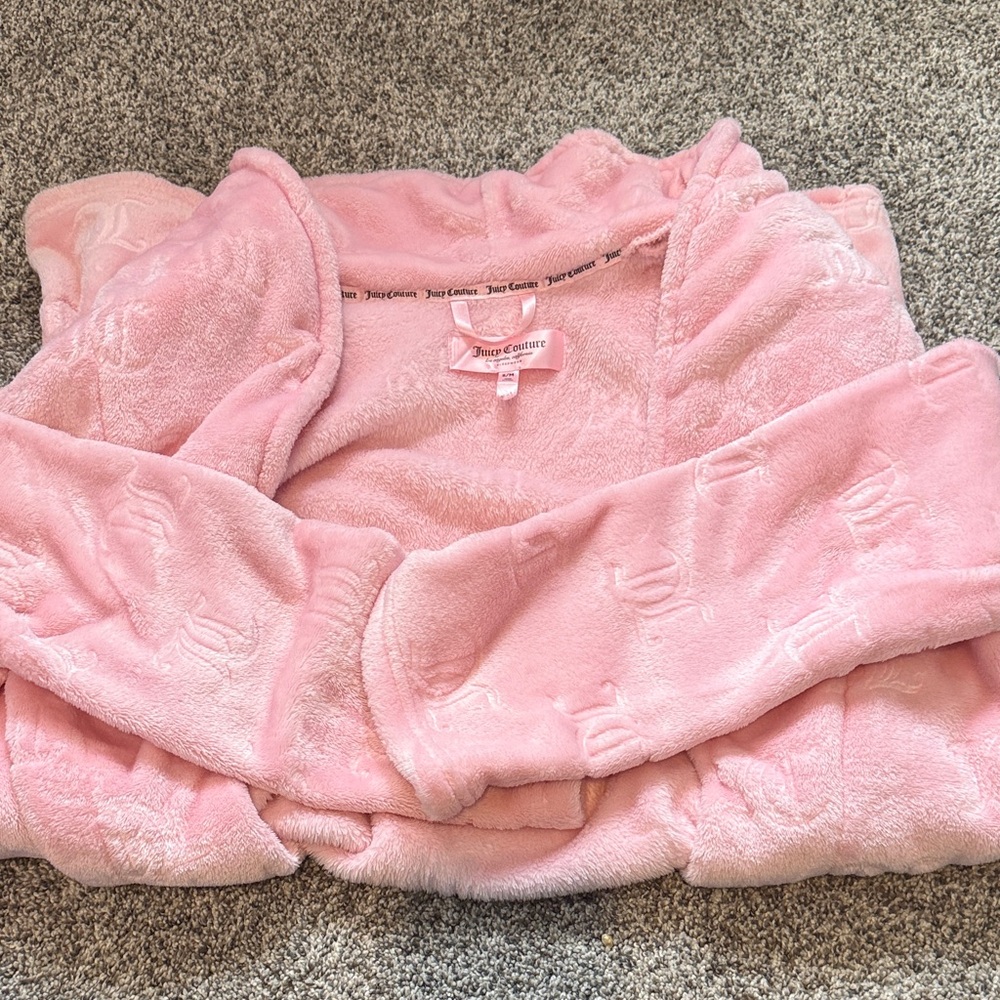 Juicy Couture Soft Pink Plush Jacket